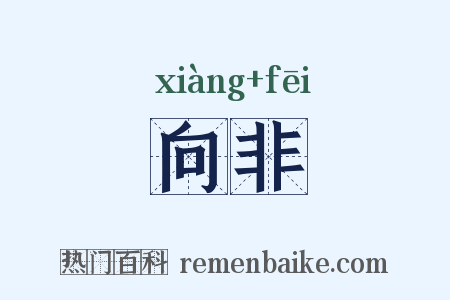 向非是什么意思的图片